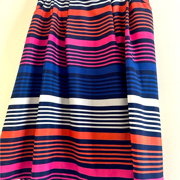 Old Navy Multicolor Stripes Midi Skirt With Pockets Rainbow Large - Picture 2 of 8